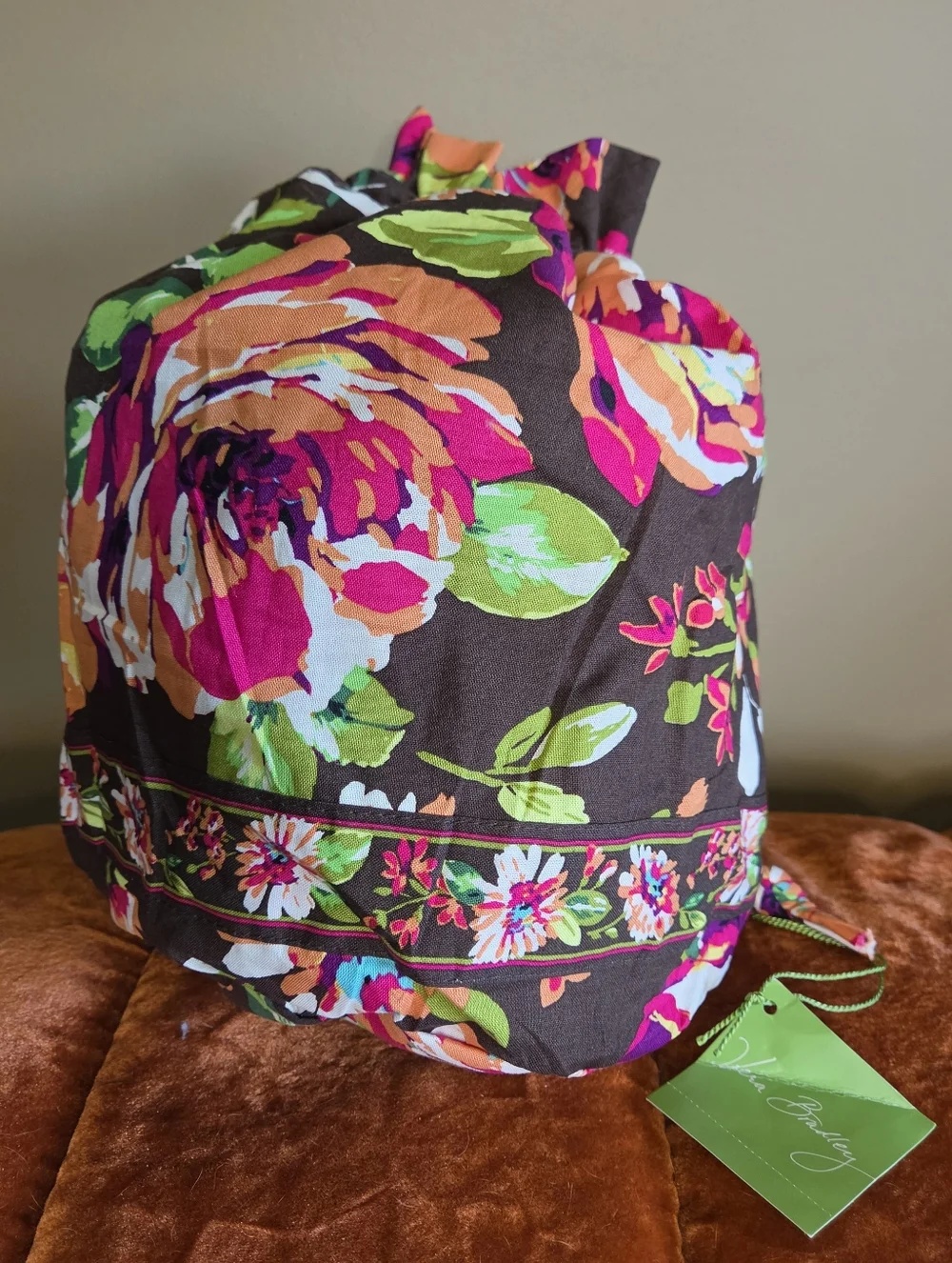 Vera Bradley Plastic Lined "Ditty Bag" In English Rose Pattern - Picture 1 of 7